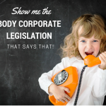 body corporate legislation