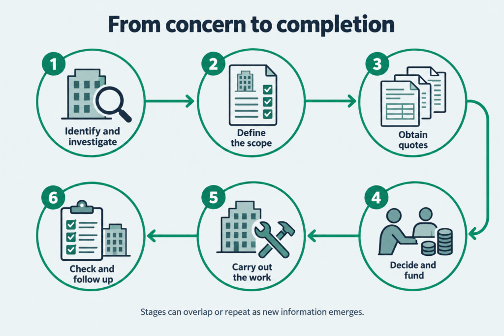 The process of capital works in a body corporate