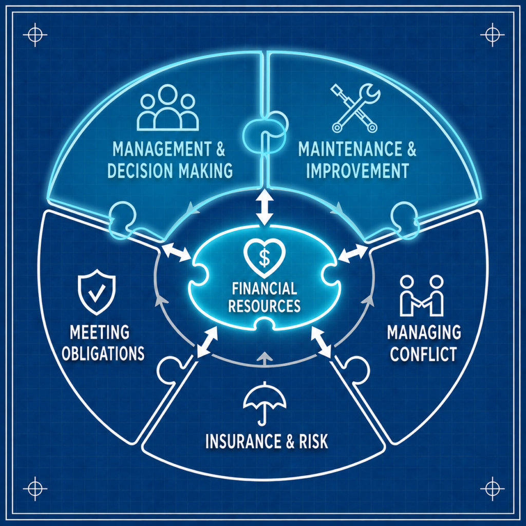 Mainteannce and Improvement, Management & Decision Making, Financial Resources