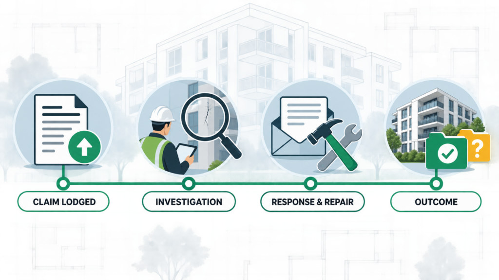 body corporate QBCC claim process