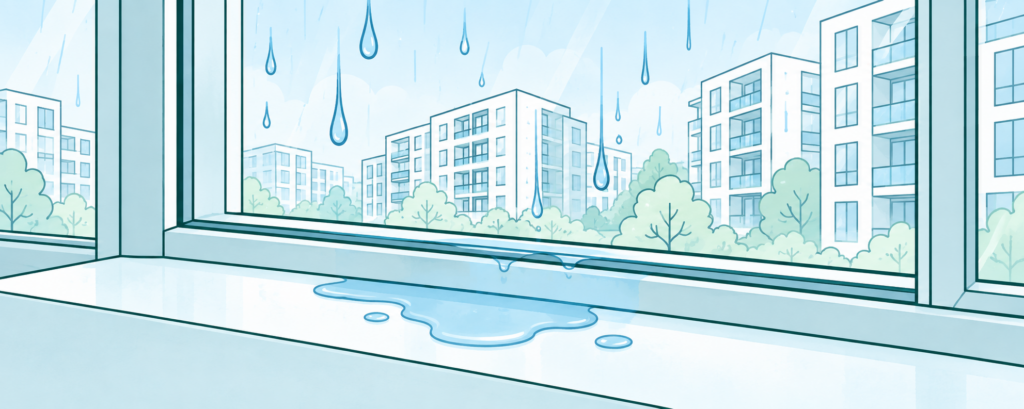 Window leaks in a body corporate